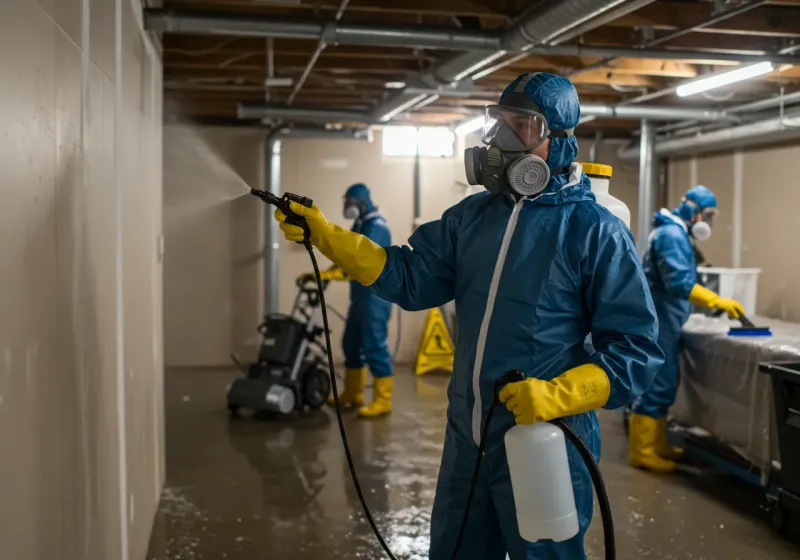 Basement Sanitization and Antimicrobial Treatment process in Pomeroy, WA